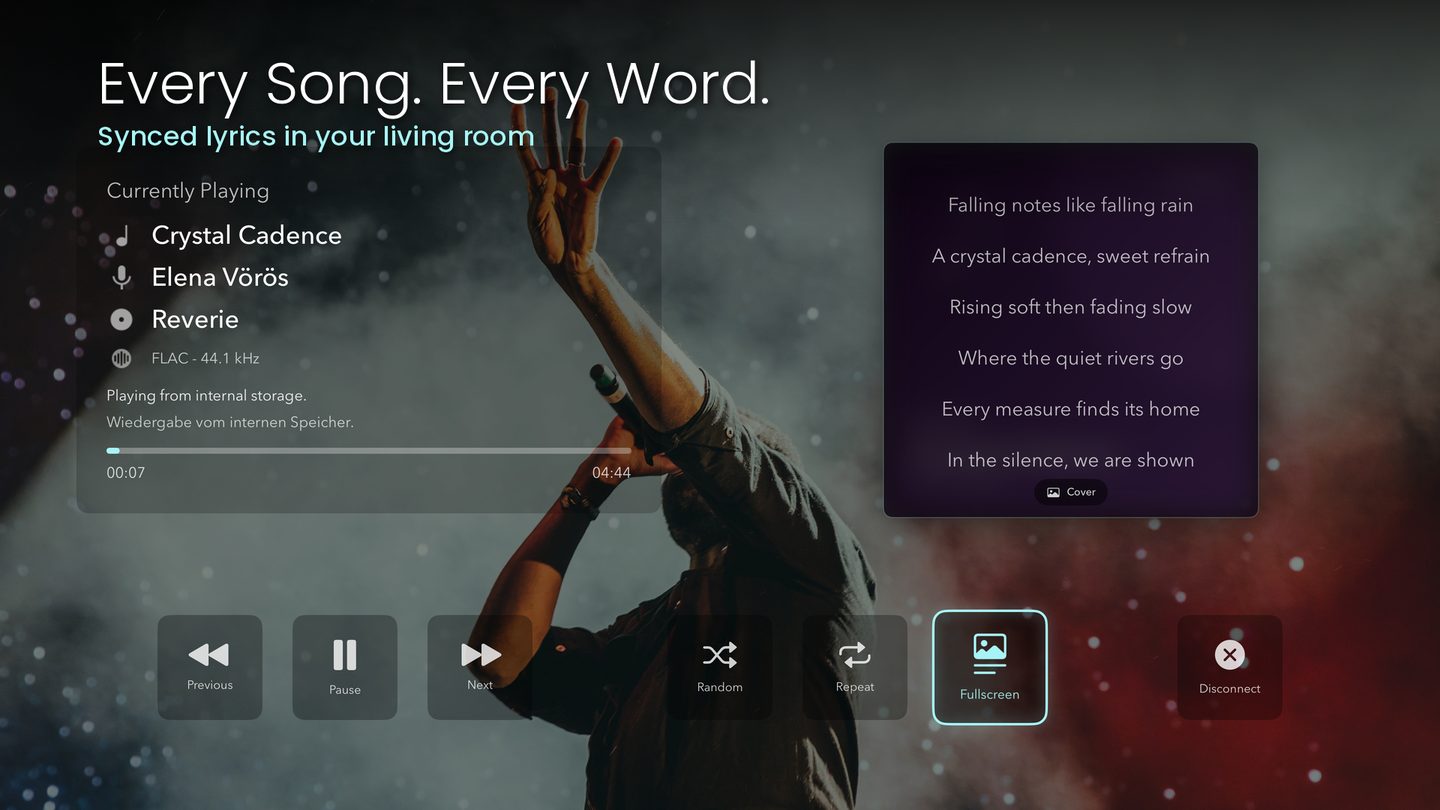 xo|touch TV – synced lyrics